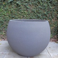 VASO BOLA TRIUNFO H55X60 - QUARTZO CINZA